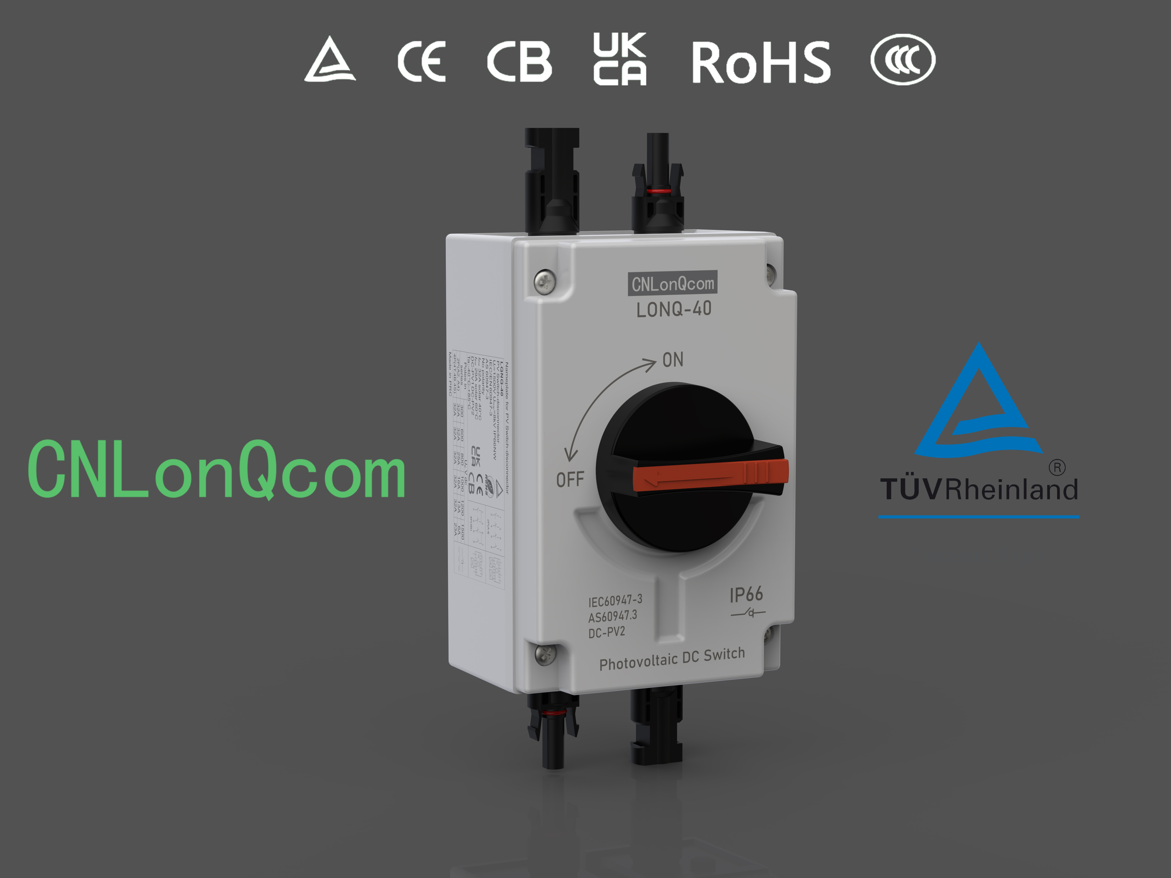 LONQ-40 PV Isolation Switch ng Longqi New Energy - Nagbibigay sa Iyo ng electric power gamit ang Solar Power