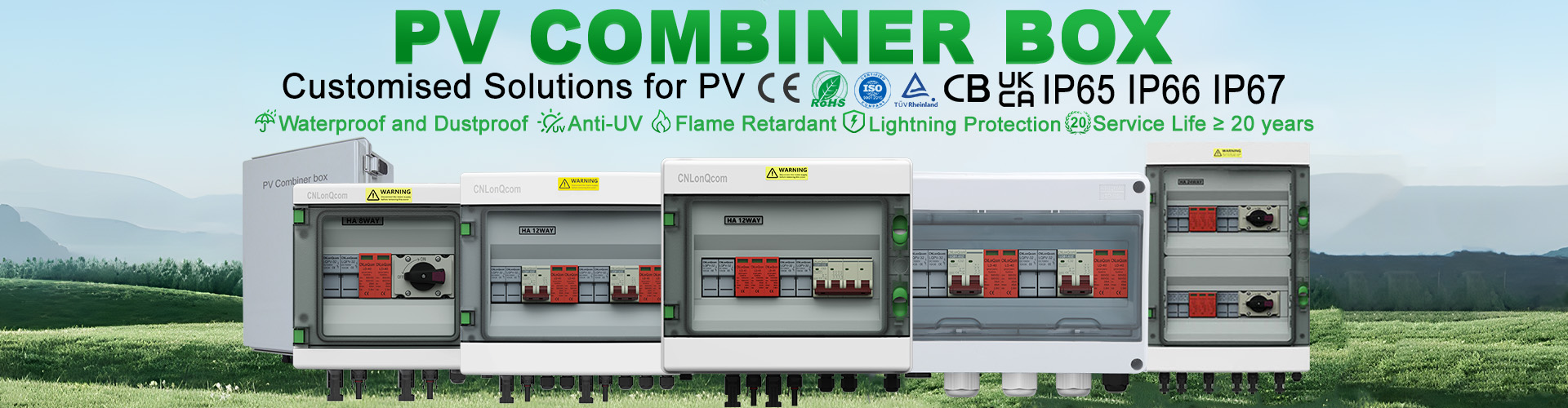 PV Combiner Box 1 sa 1 out DC500V